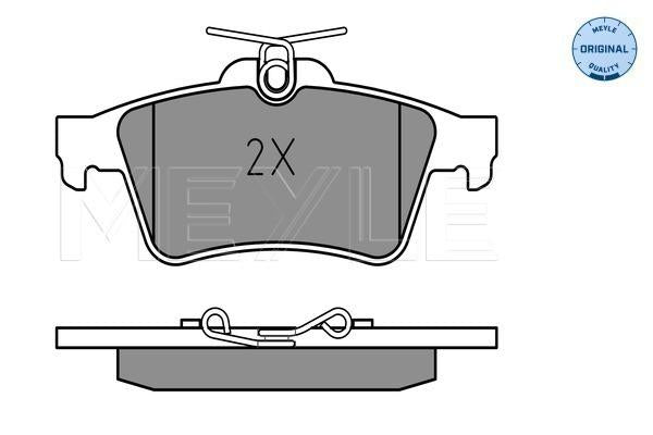 MEYLE Original Brake Pad Set Rear 025 241 3716
