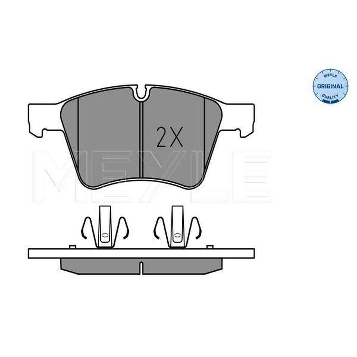 MEYLE Original Brake Pad Set Front 025 241 5120