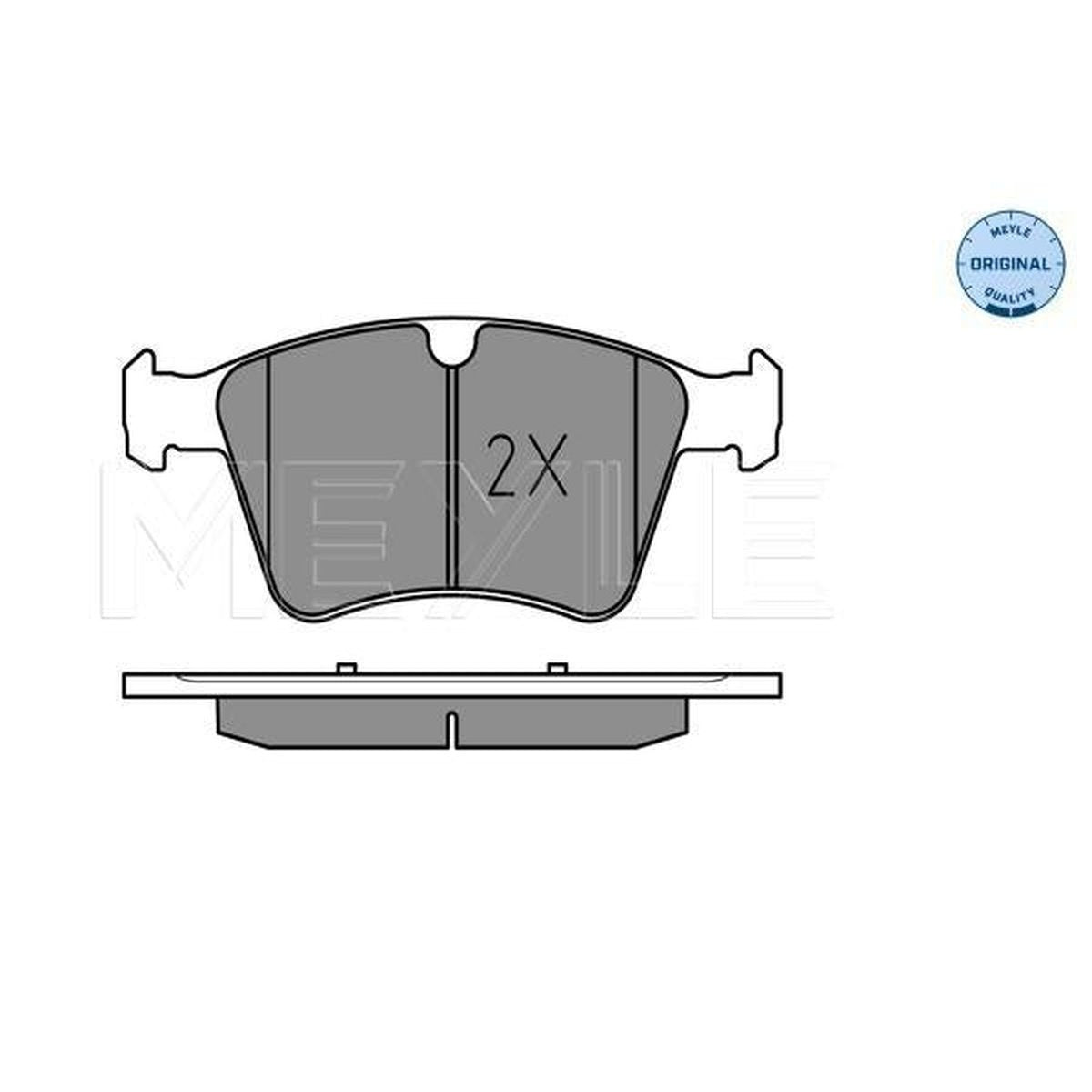 MEYLE Original Brake Pad Set Front 025 241 5120