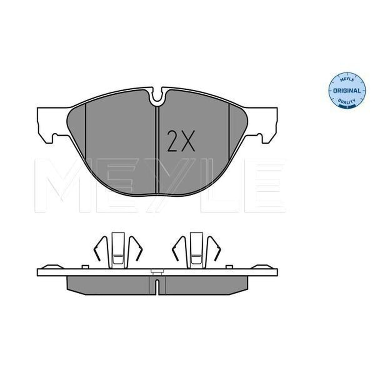 MEYLE Original Brake Pad Set Front 025 241 7219