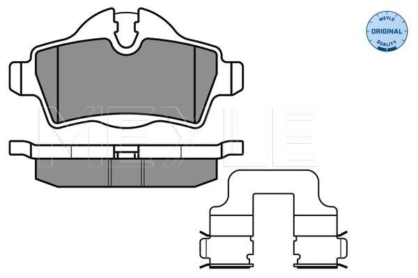 MEYLE Original Brake Pad Set Rear 025 242 8917