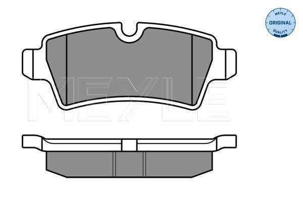 MEYLE Original Brake Pad Set Rear 025 242 8917