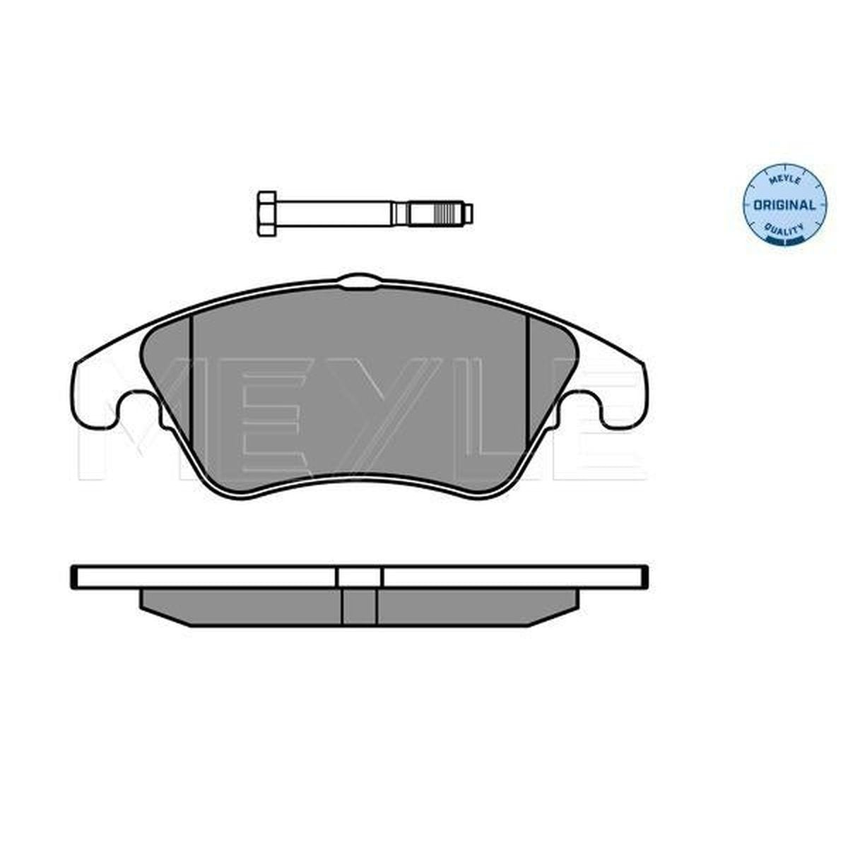 MEYLE Original Brake Pad Set Front 025 243 1019
