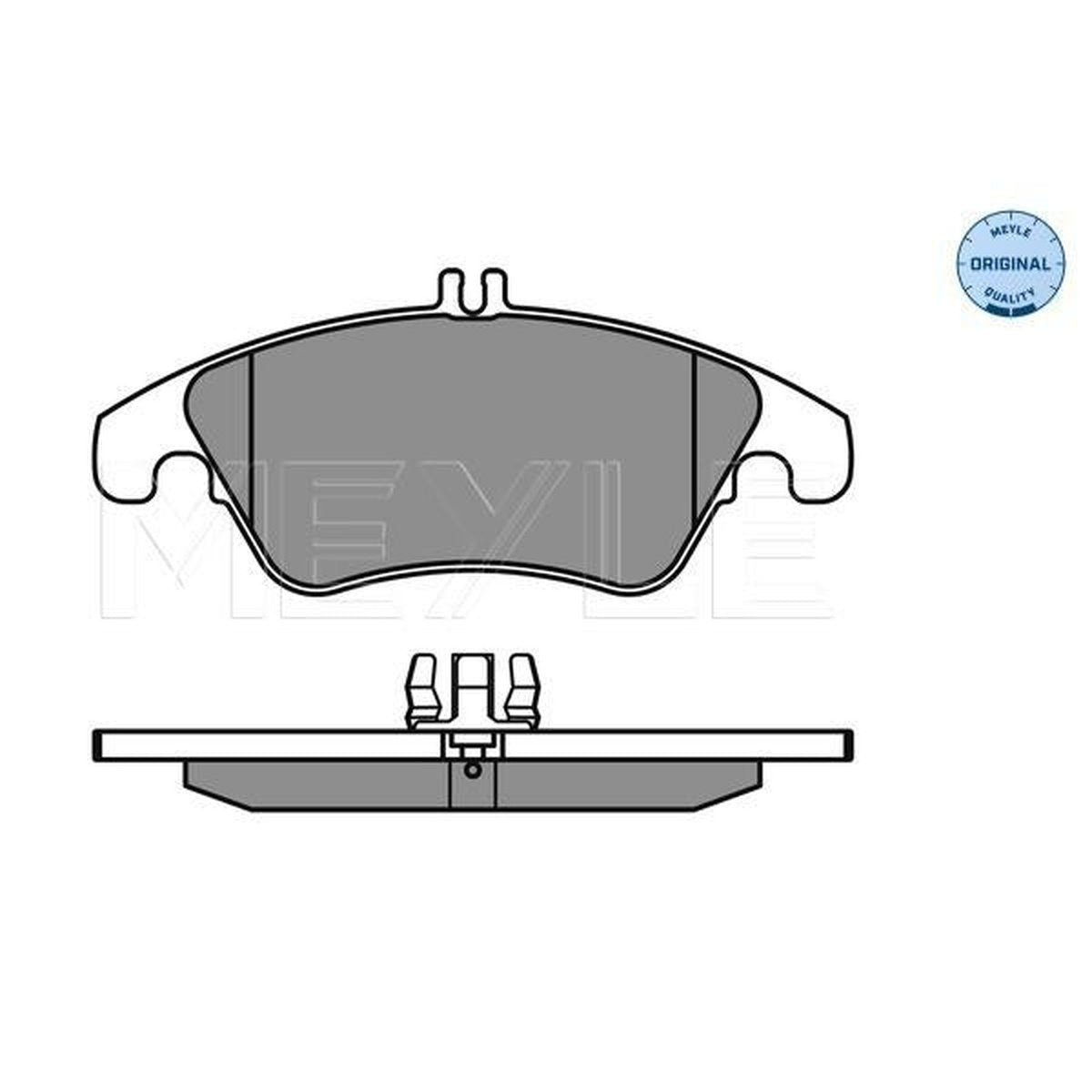 MEYLE Original Brake Pad Set Front 025 243 1019