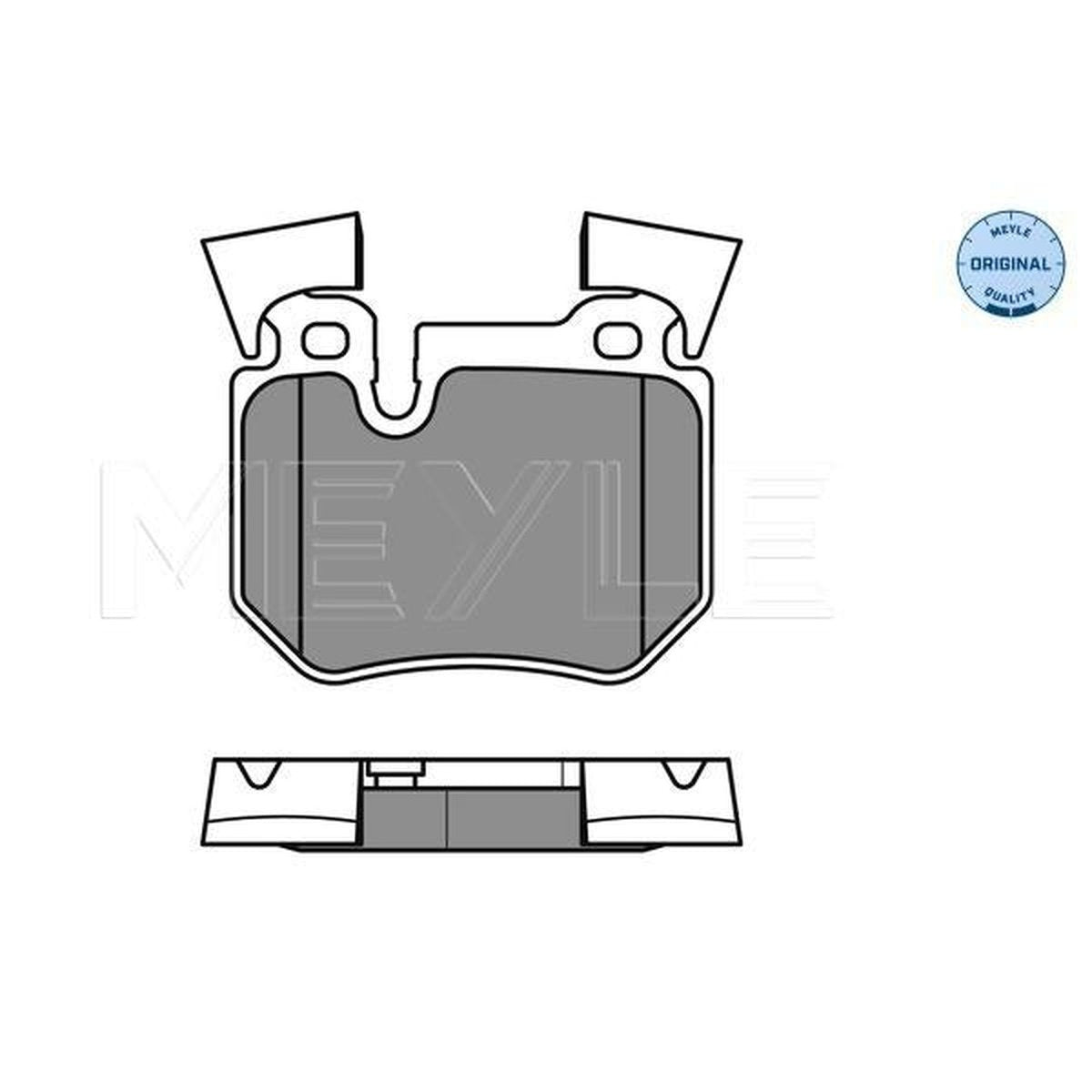 MEYLE Original Brake Pad Set Rear 025 243 1517