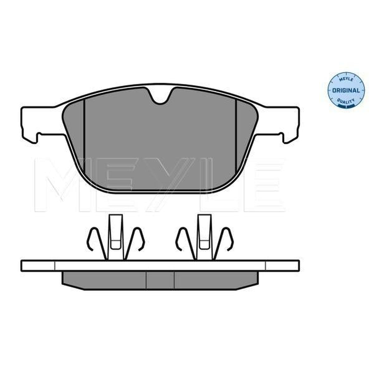 MEYLE Original Brake Pad Set Front 025 243 9920