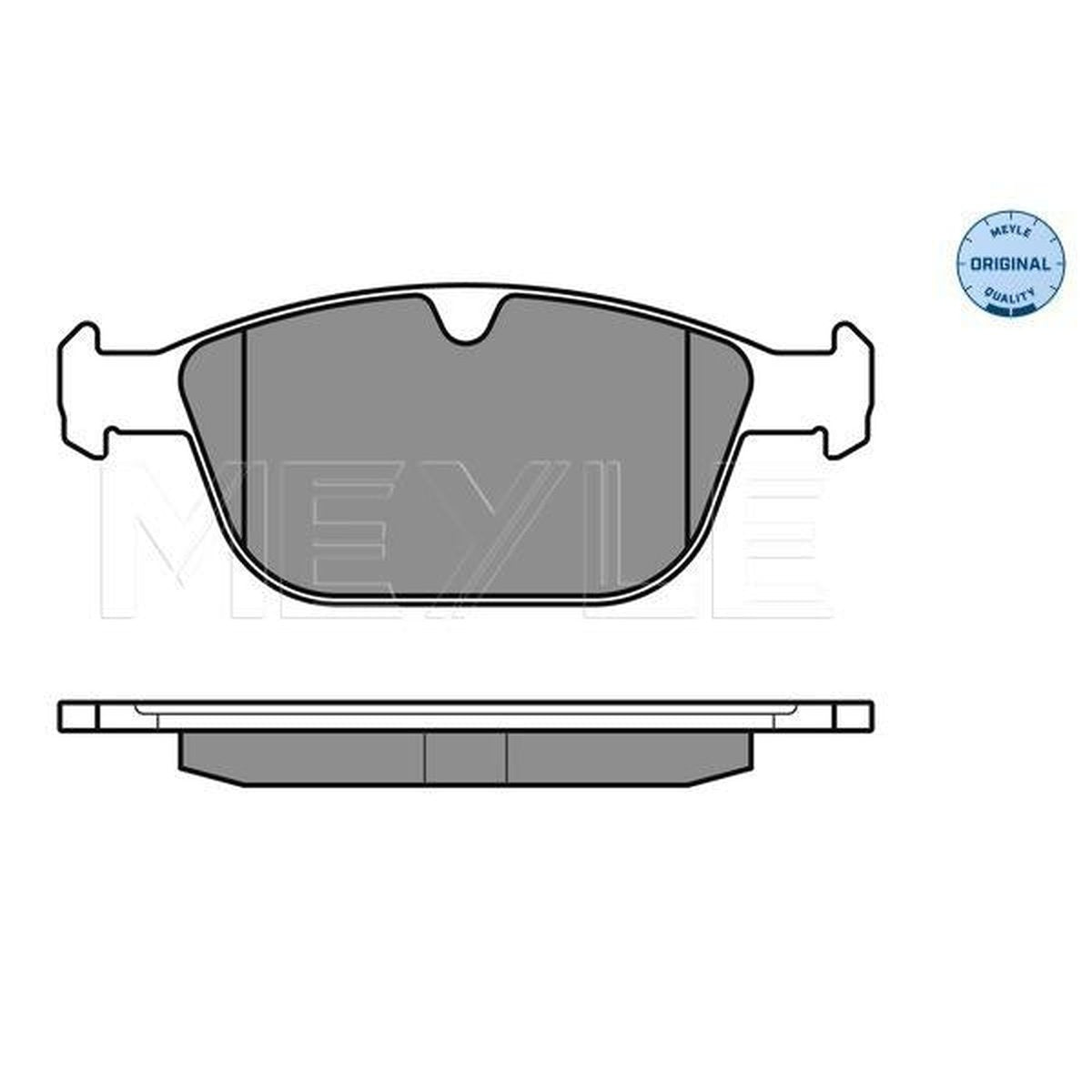 MEYLE Original Brake Pad Set Front 025 243 9920