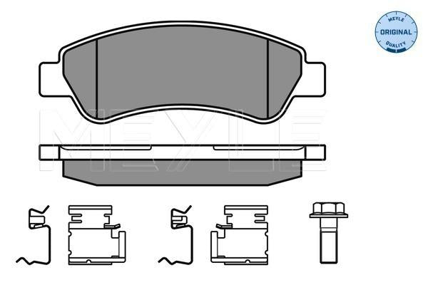 MEYLE Original Brake Pad Set Rear 025 244 6519