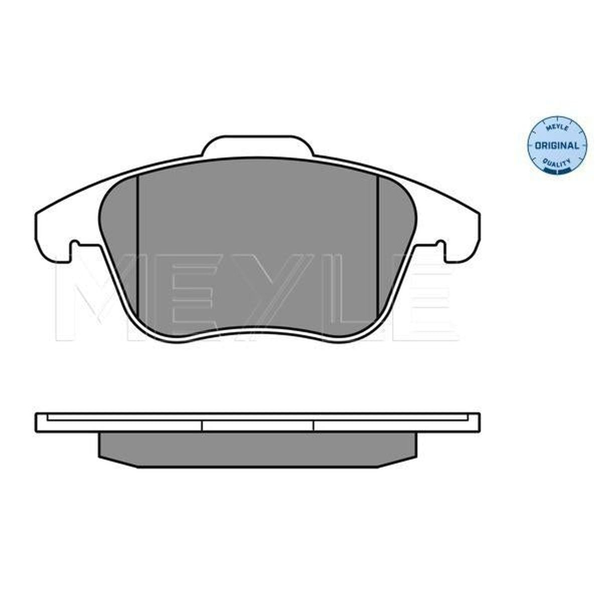 MEYLE Original Brake Pad Set Front 025 245 5719