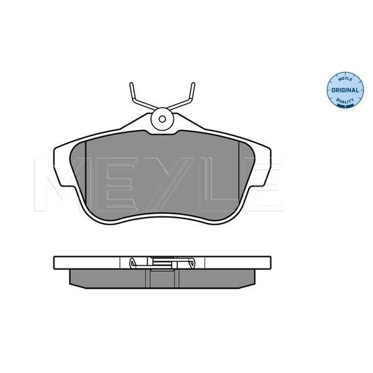 MEYLE Original Brake Pad Set Rear 025 245 7816