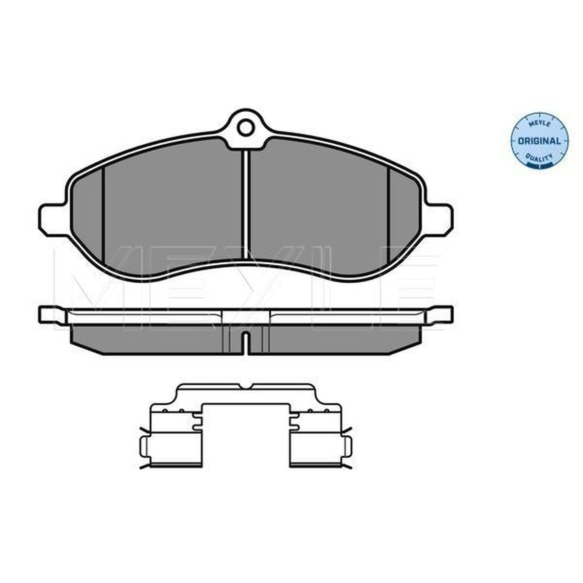 MEYLE Original Brake Pad Set Front 025 245 9518/W