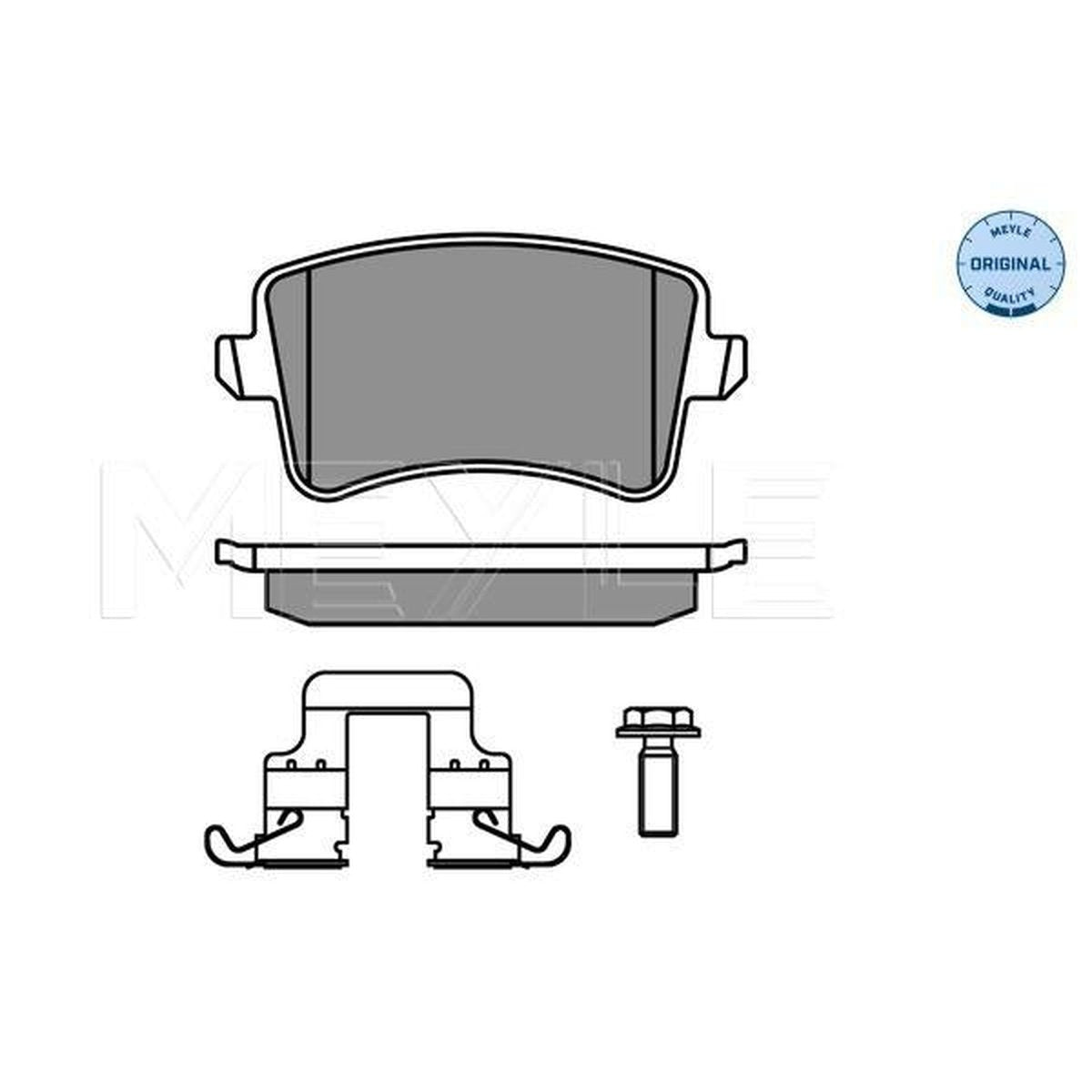 MEYLE Original Brake Pad Set Rear 025 246 0617/K1