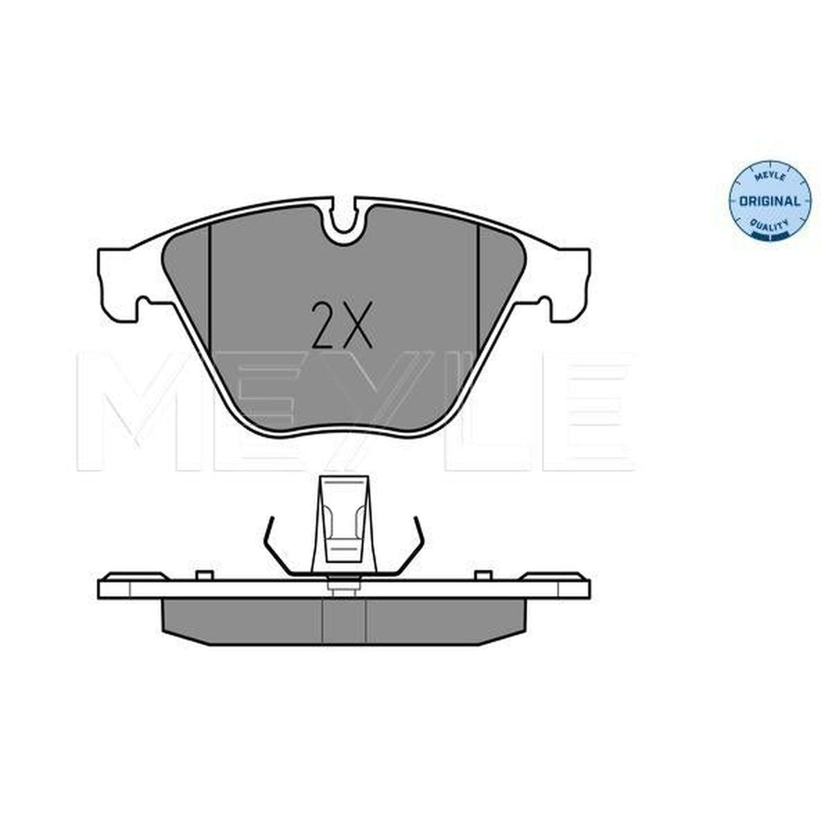 MEYLE Original Brake Pad Set Front 025 246 8820