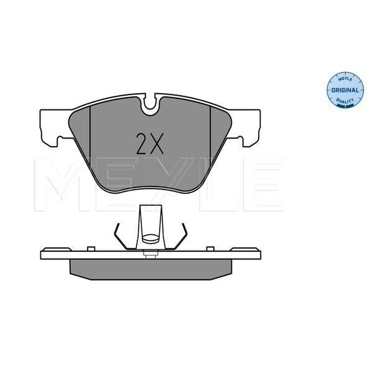 MEYLE Original Brake Pad Set Front 025 246 9719