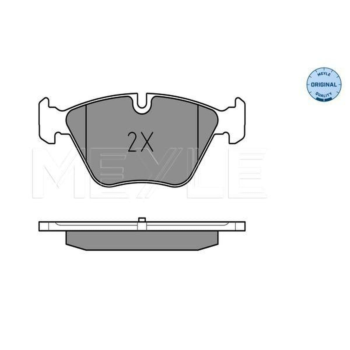 MEYLE Original Brake Pad Set Front 025 246 9719