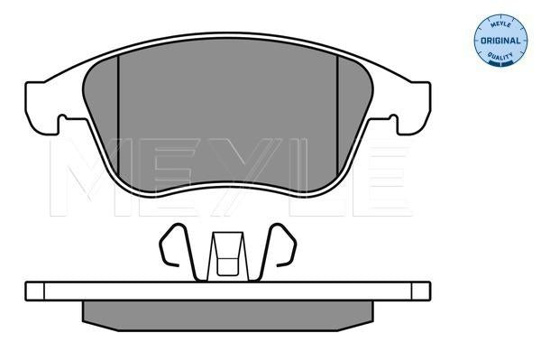 MEYLE Original Brake Pad Set Front 025 247 1018