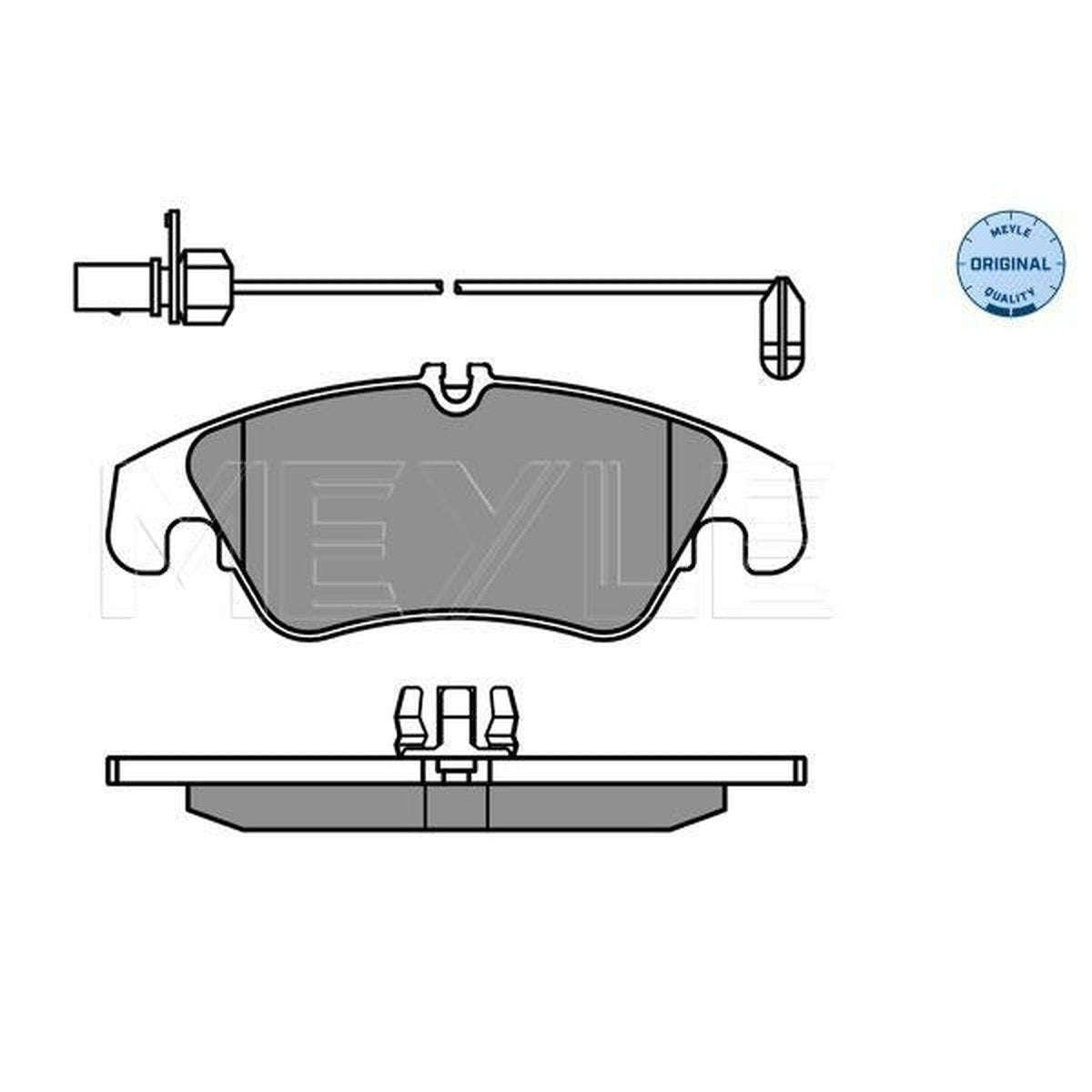 MEYLE Original Brake Pad Set Front 025 247 4319/W