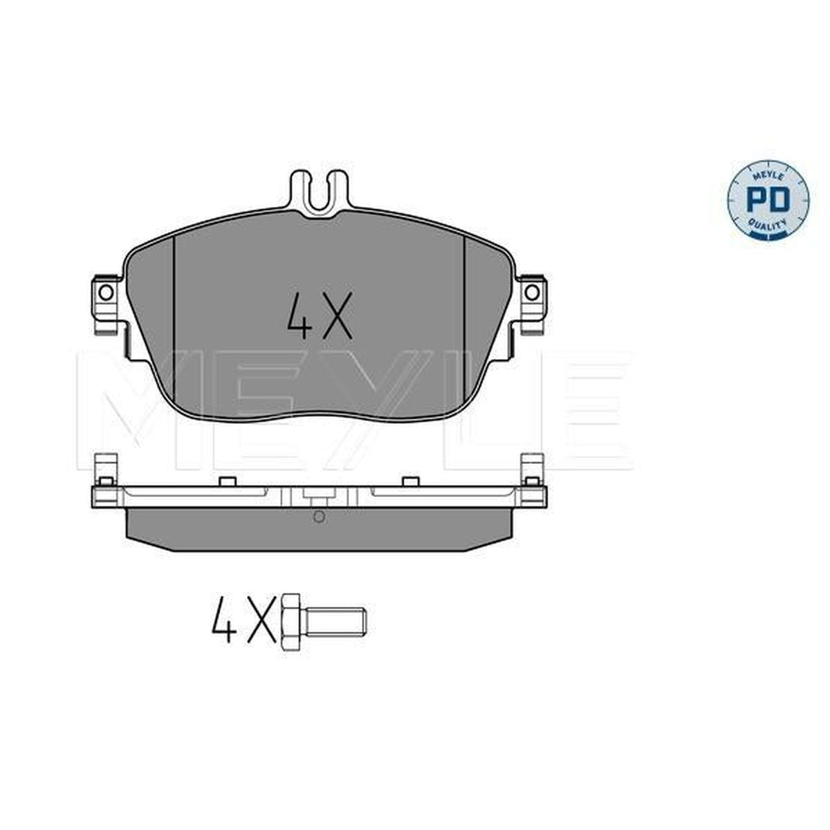 MEYLE PD Brake Pad Set Front 025 248 6919/PD