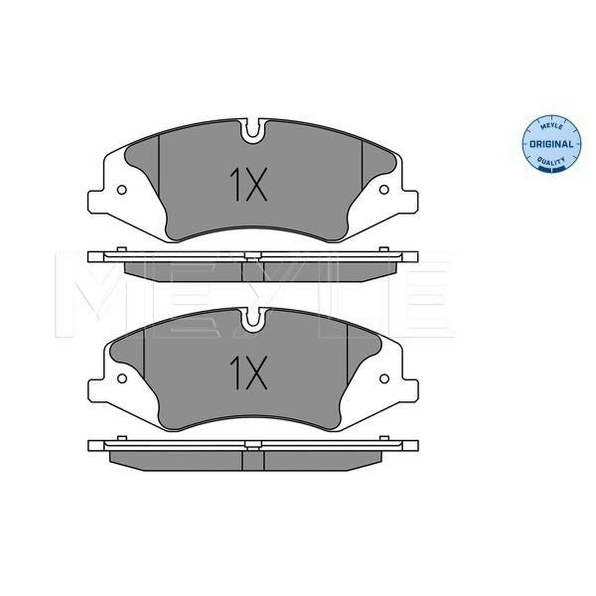 MEYLE Original Brake Pad Set Front 025 250 2119
