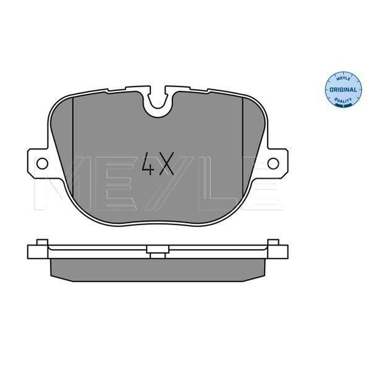 MEYLE Original Brake Pad Set 025 250 8517