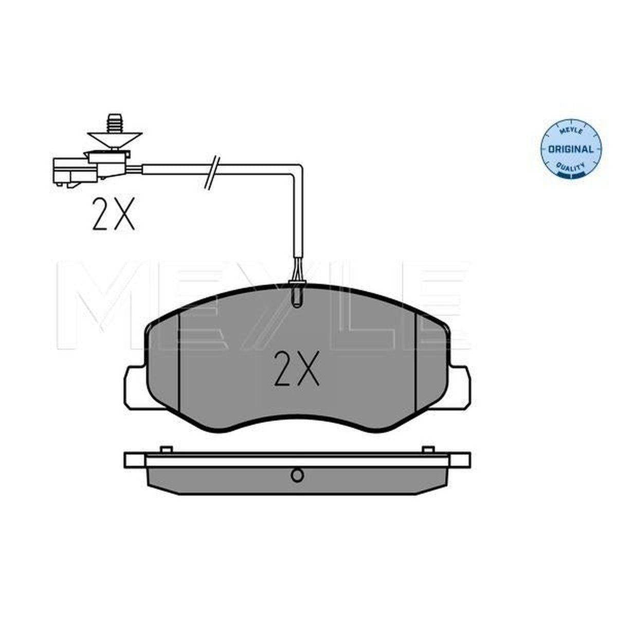 MEYLE Original Brake Pad Set Rear 025 251 7218/W