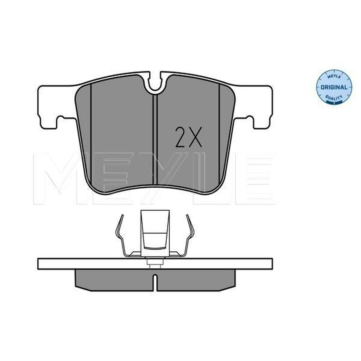 MEYLE Original Brake Pad Set Front 025 251 9919