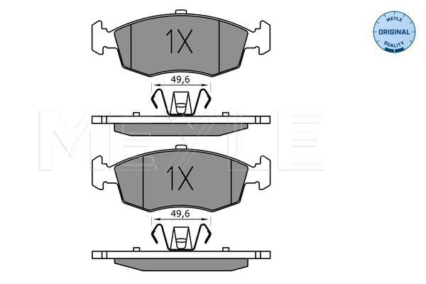 MEYLE Original Brake Pad Set Front 025 253 2317