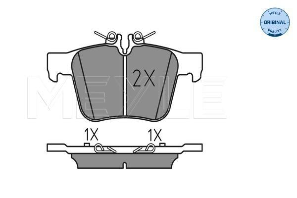 MEYLE Original Brake Pad Set Rear 025 253 5416