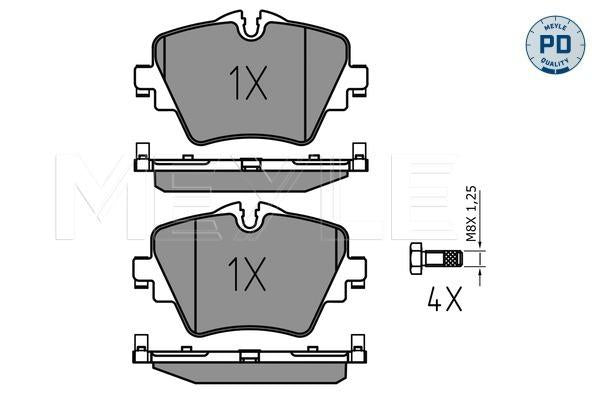 MEYLE PD Brake Pad Set Front 025 256 1718/PD