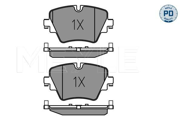MEYLE PD Brake Pad Set Front 025 256 1718/PD