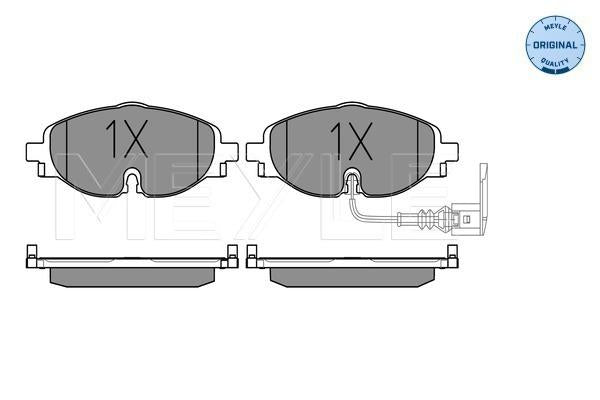 MEYLE Original Brake Pad Set Front 025 256 8320