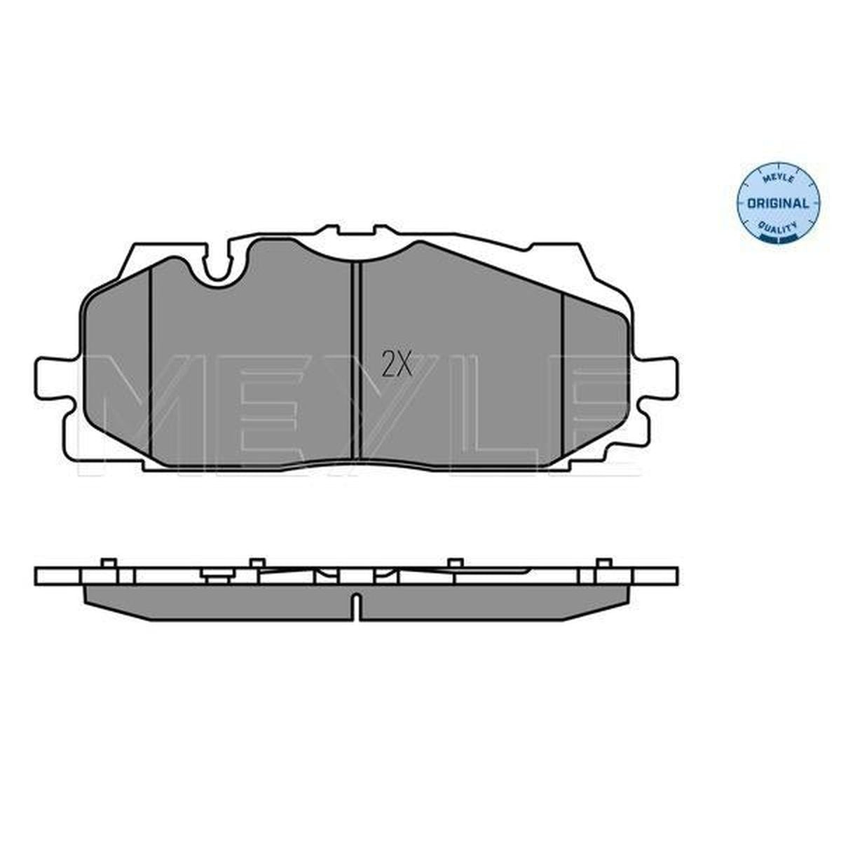 MEYLE Original Brake Pad Set Front 025 258 6117