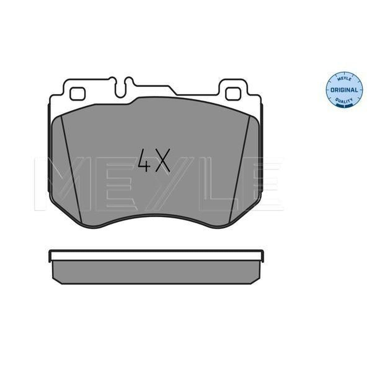 MEYLE Original Brake Pad Set Front 025 259 9719