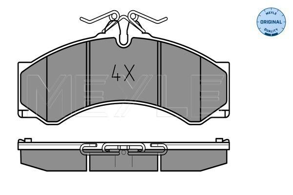 MEYLE Original Brake Pad Set 025 290 7620