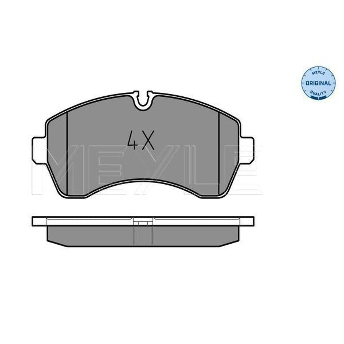 MEYLE Original Brake Pad Set Front 025 292 0020