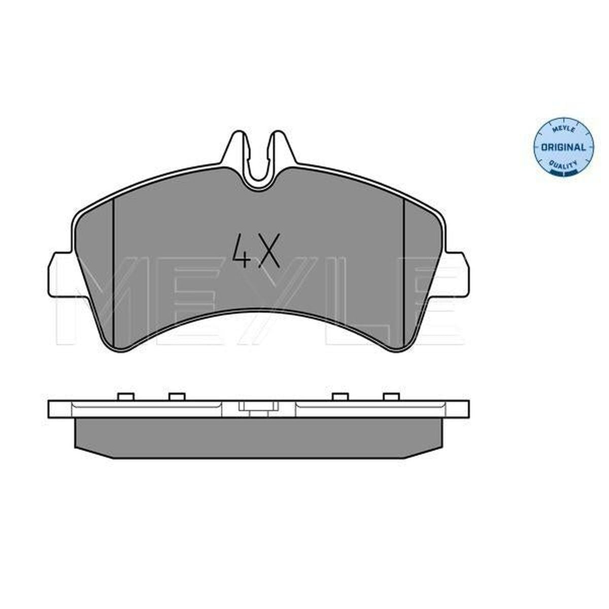 MEYLE Original Brake Pad Set Rear 025 292 1720