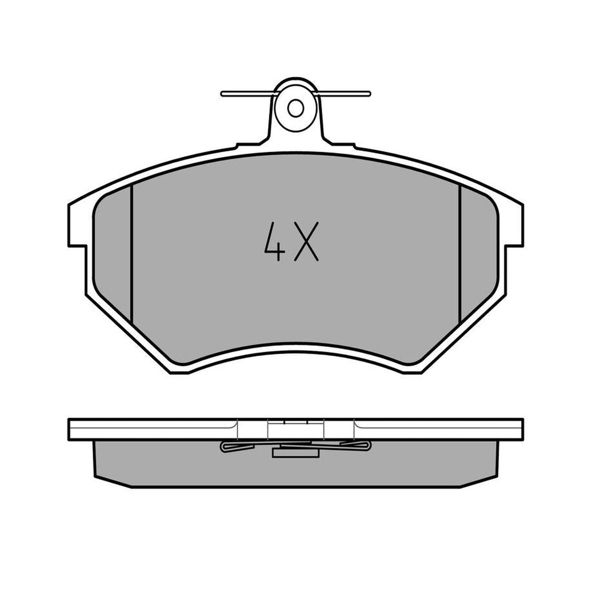 MEYLE Original Brake Pad Set Front 025 201 6816