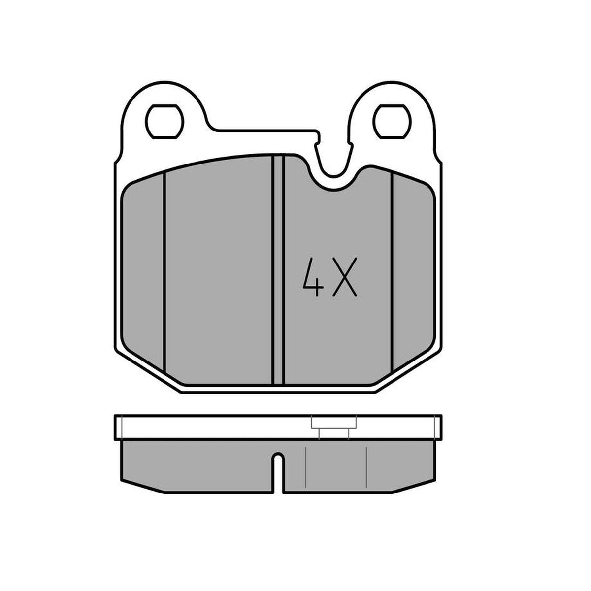 MEYLE Original Brake Pad Set Front 025 205 8816