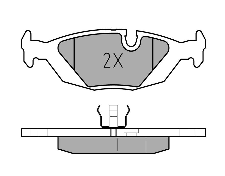 MEYLE Original Brake Pad Set Rear 025 206 7516