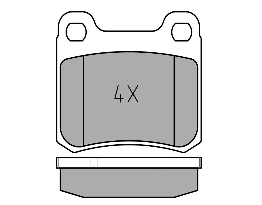 MEYLE Original Brake Pad Set Rear 025 206 8715