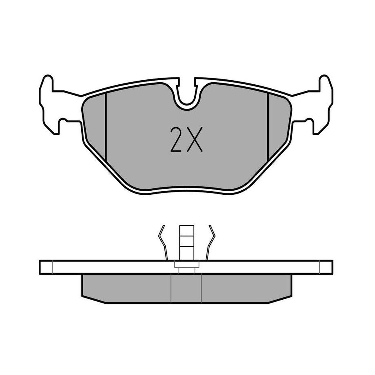MEYLE Original Brake Pad Set Rear 025 209 9517