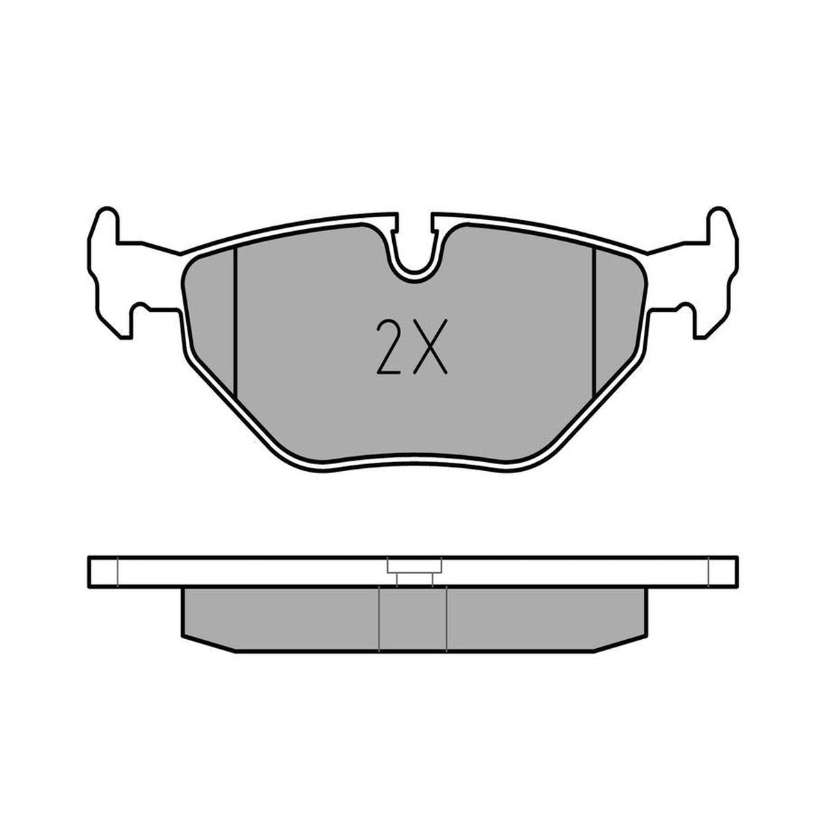 MEYLE Original Brake Pad Set Rear 025 209 9517