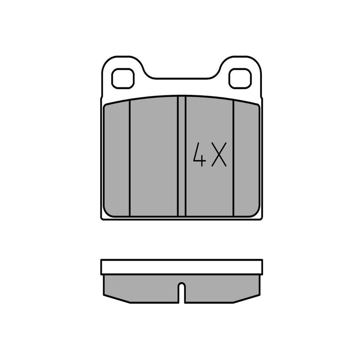 MEYLE Original Brake Pad Set Rear 025 210 3515