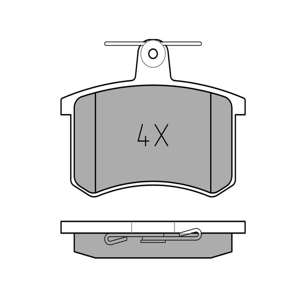 MEYLE Original Brake Pad Set Rear 025 211 4416