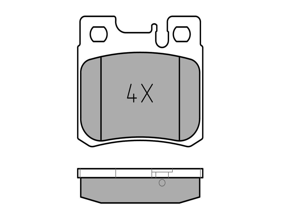 MEYLE Original Brake Pad Set Rear 025 211 9715