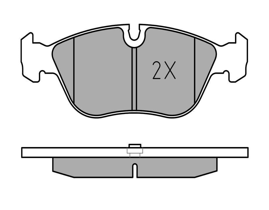 MEYLE Original Brake Pad Set Front 025 212 7319