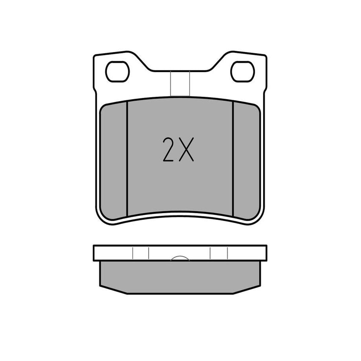 MEYLE Original Brake Pad Set Rear 025 212 7817/W