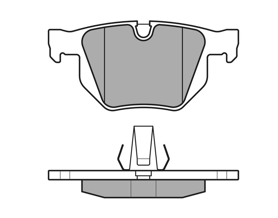 MEYLE Original Brake Pad Set Rear 025 212 8217