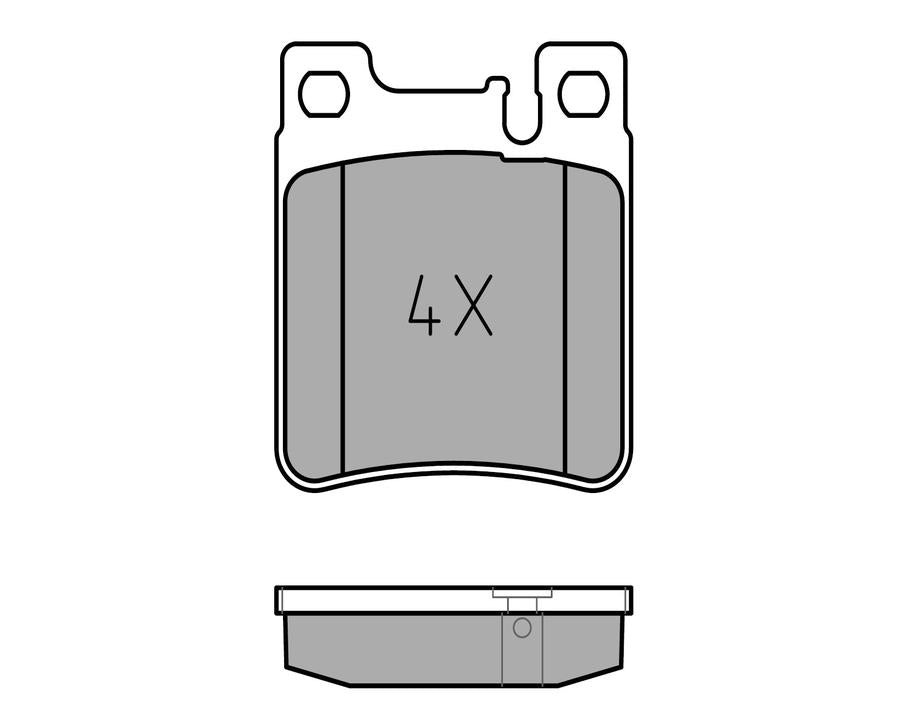 MEYLE Original Brake Pad Set Rear 025 213 0515