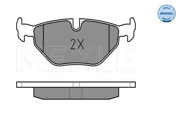 MEYLE Original Brake Pad Set Rear 025 216 9117